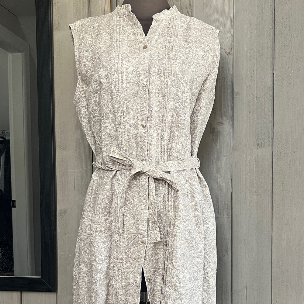 L.L. Bean Linen Shirt Dress